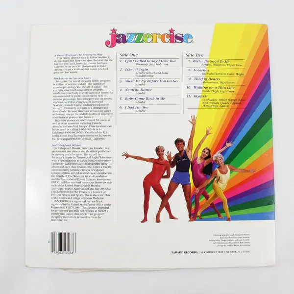 Judi Sheppard Missett – The Jazzercise Workout 12" Vinyl Record