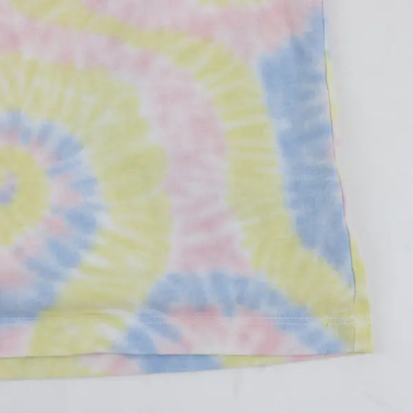 Wonder Nation Children's Pastel Tie Dye Smiley Face Tank Top Medium (7-8)