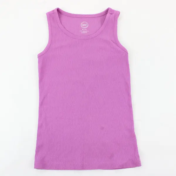 Wonder Nation Children's Purple Ribbed Tank Top M(7-8)