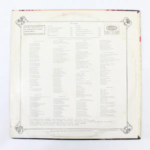 Donovan - Wear Your Love Like Heaven 12" Vinyl Record