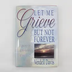 Vintage Let Me Grieve But Not Forever by Verdell Davis 1994 Hardcover DJ VG