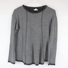 J. Jill Women's Black and White Waffle Knit Long Sleeve Sweater Shirt Sz XS 