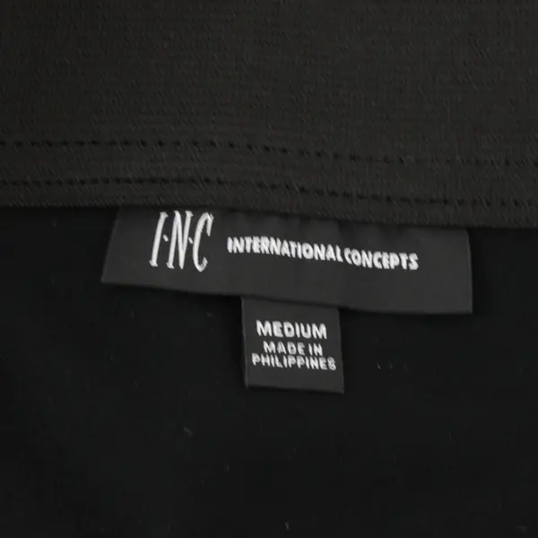 INC International Concepts Women’s Black Zip Up Skirt Medium With Pockets