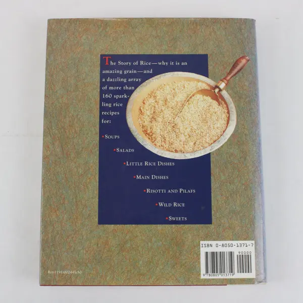 Rice The Amazing Grain Great Rice Dishes Marie Simmons 1st Edition 1991 HC DJ 