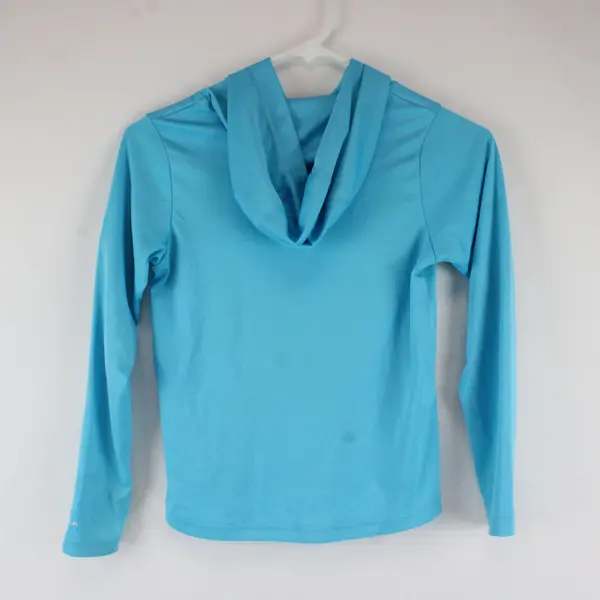 Columbia Sportswear Youth S(8) Blue Hooded Long Sleeve Performance Top