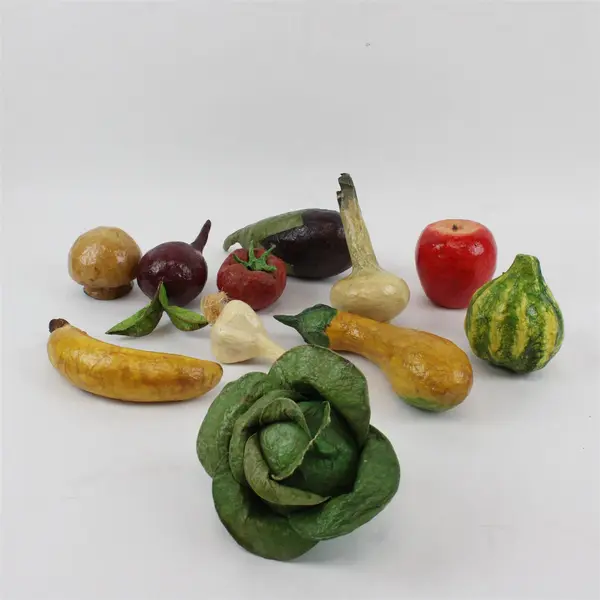 Lot of 12 Mixed Faux Fruit & Vegetables Decorative Home Decor