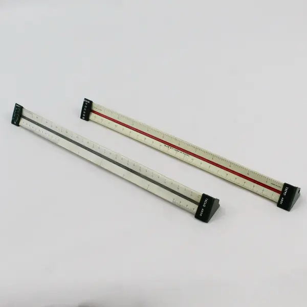 Lot of 2 Tacro Architect Triangular Drafting Rulers Numbers 4850 And 4851