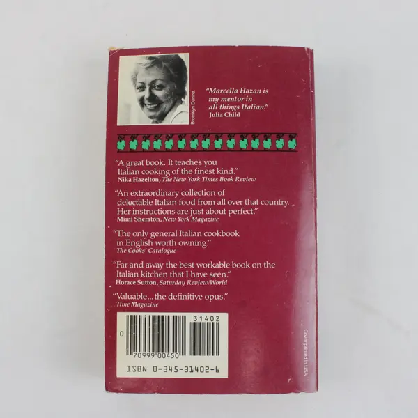 The Classic Italian Cookbook Marcella Hazan 1984 PB The Art of Italian Cooking