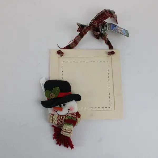 Michaels Stores Lot of 5 Plush Holiday Picture Frames Santa Snowman