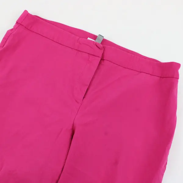JM Collection Rose Pink Capri Pants Size 12 Gold Detail Cuffs