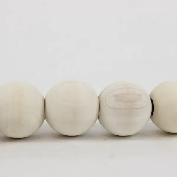 RGB World Farmhouse Wooden Bead Garland Tassels Rustic Decor Off White 47in