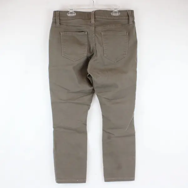 Liz Claiborne Classic Skinny Gray/Brown Womens 6 Stretchy Waistband Pants