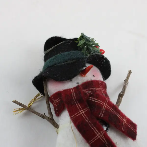 Lot of 2 Snowman Christmas Ornaments Holiday Decor