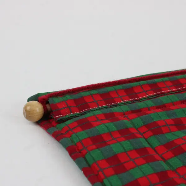 Handmade Quilted Christmas Tree Banner Holiday Wall Hanging Decor