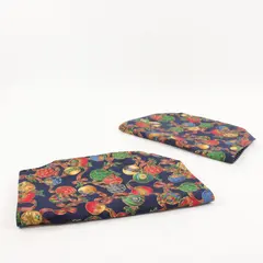 Set of 2 Vintage Blue Quilted Christmas Placemats