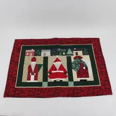 Marian Martell Handmade Quilted Santa Christmas Wall Hanging