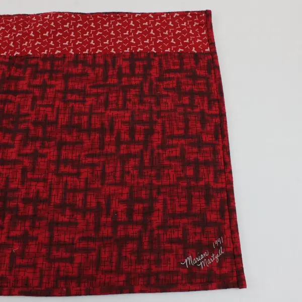 Marian Martell Handmade Quilted Santa Christmas Wall Hanging