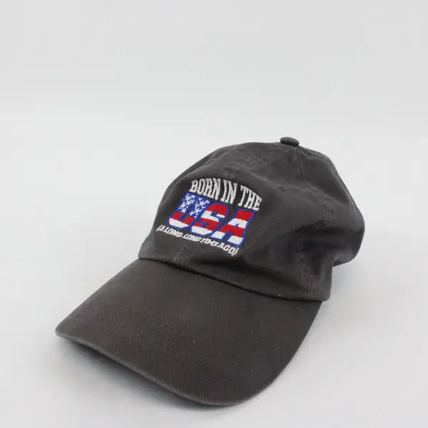 Born in the USA Dark Gray Adjustable Baseball Cap Hat
