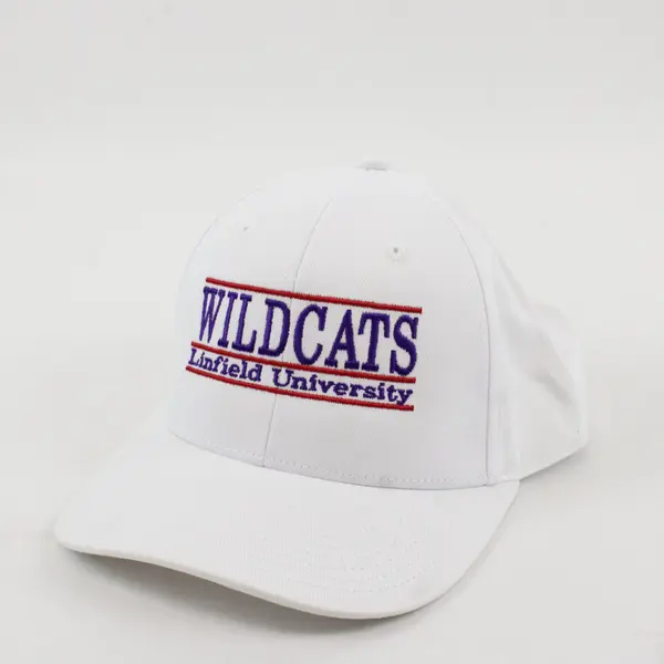 The Game Linfield University Wildcats White Adjustable Baseball Cap
