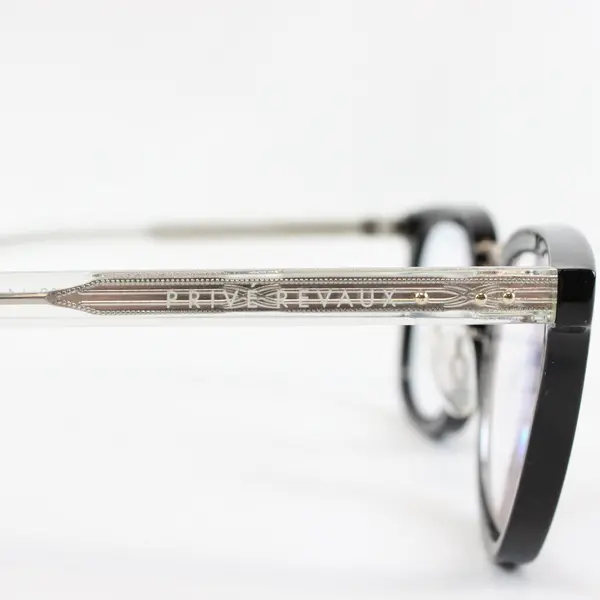 Privé Revaux Black Blue Light Eyeglasses with Case +3 Reader