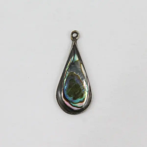 Sterling Silver Mother of Pearl Teardrop Pendant 925