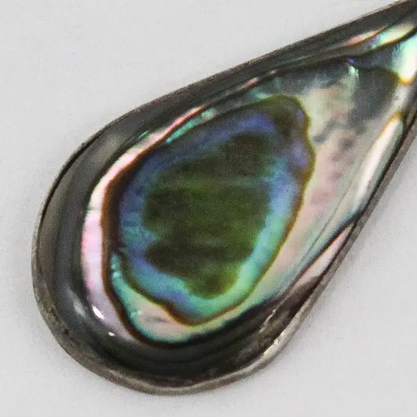 Sterling Silver Mother of Pearl Teardrop Pendant 925
