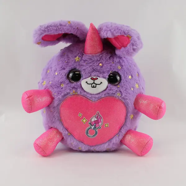 Zuru Rainbocorns Fairycorn Princess Surprise 12in Pink Purple Bunny Plush