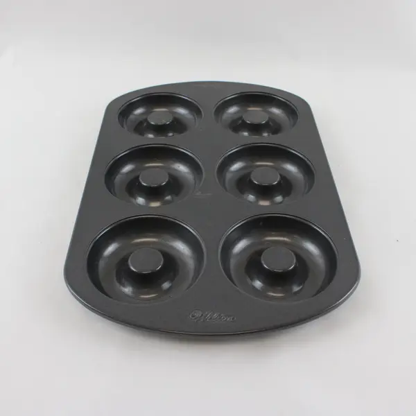 Wilton Non-Stick Black 6-Cavity Donut Baking Pan