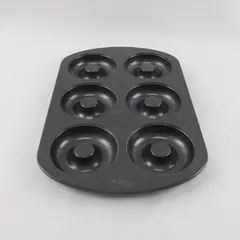 Wilton Non-Stick Black 6-Cavity Donut Baking Pan