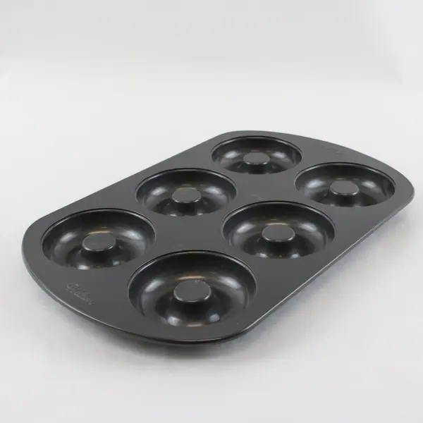 Wilton Non-Stick Black 6-Cavity Donut Baking Pan