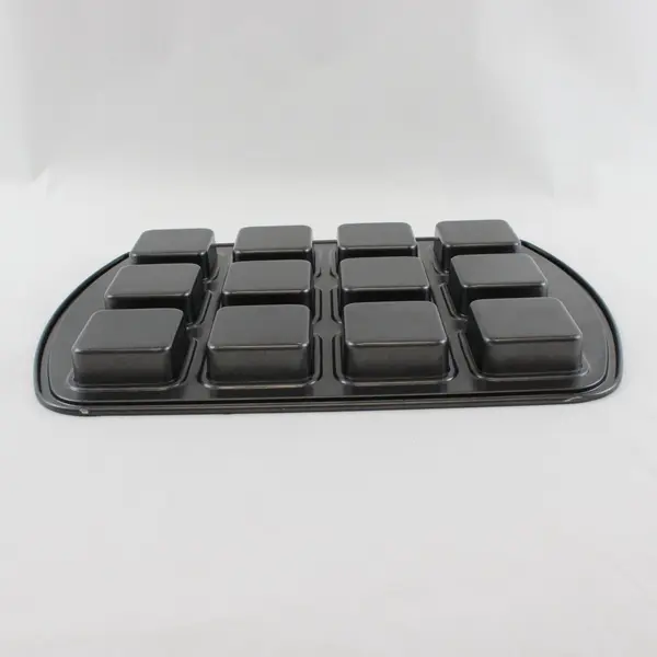 Pampered Chef 1544 Nonstick Square Muffin Brownie Pan 12 Cup Bakeware