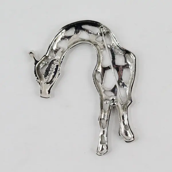 Chico's Silver Tone Giraffe Brooch Pin  