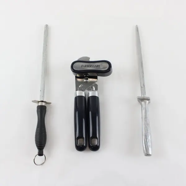 Lot of 3 Farberware Can Opener & 2 Knife Sharpeners Kitchen Tools
