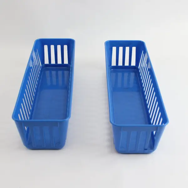 Lot of 5 ITEM CORP Blue Drawer Organizer Baskets Storage Bins