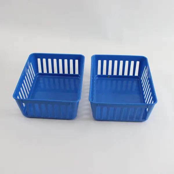 Lot of 5 ITEM CORP Blue Drawer Organizer Baskets Storage Bins