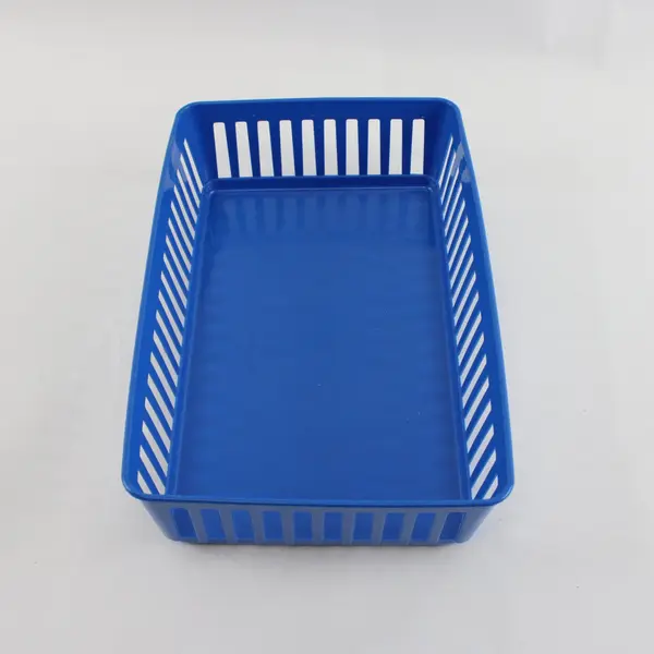 Lot of 5 ITEM CORP Blue Drawer Organizer Baskets Storage Bins