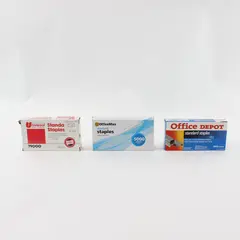 Lot of 3 Standard Staples Packs Universal OfficeMax Office Depot