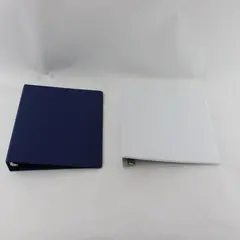 Lot of 2 Avery 3" 3-Ring Binders Blue White