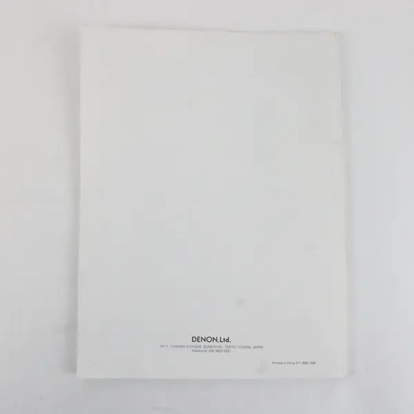 Denon AVR-1604/684 Operating Instructions Manual Booklet