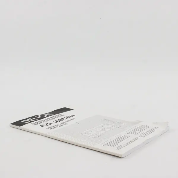 Denon AVR-1604/684 Operating Instructions Manual Booklet