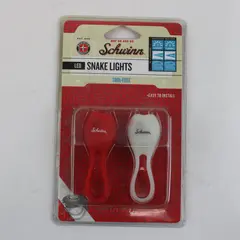 Schwinn Snake Lights LED Bicycle Light Set Red White New Sealed