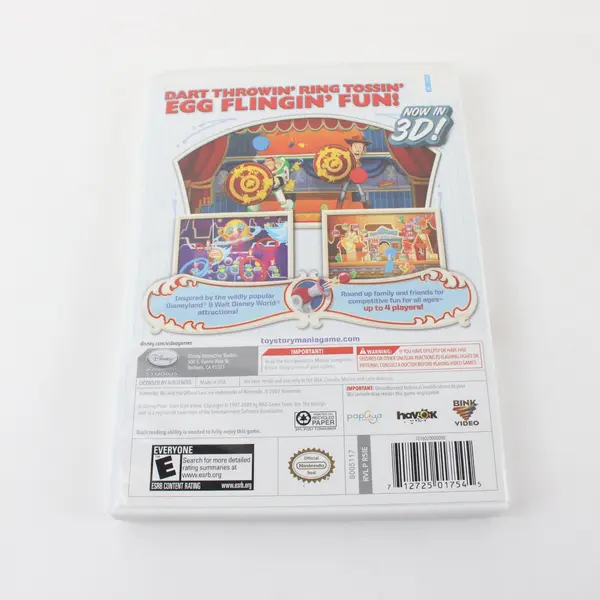 Disney Pixar Toy Story Mania Nintendo Wii Video Game