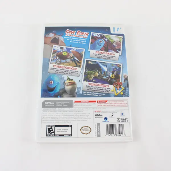 Monsters vs Aliens Nintendo Wii Game DreamWorks Activision