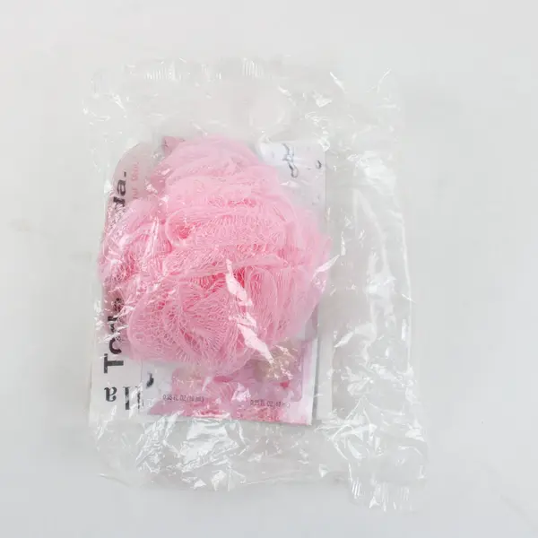 Piel Bella Pink Loofah Bath Scrubber Shower Exfoliating Sponge