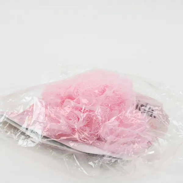Piel Bella Pink Loofah Bath Scrubber Shower Exfoliating Sponge