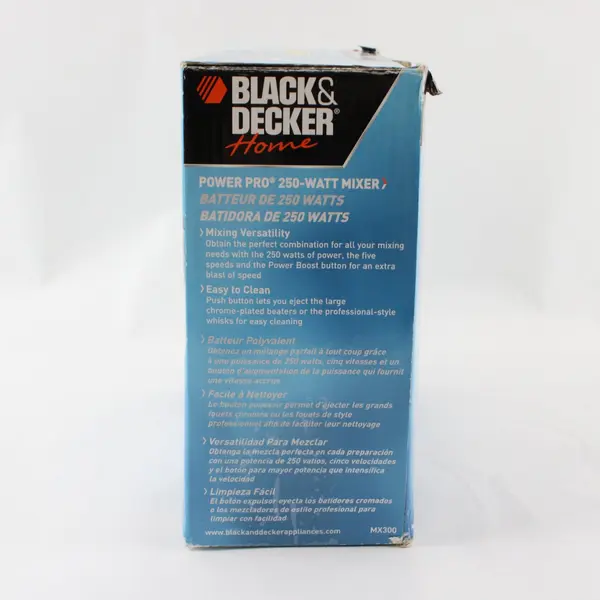 BLACK+DECKER MX300 Power Pro 250W 5-Speed Hand Mixer w/ Spatula