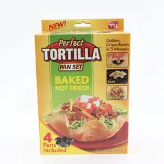 Perfect Tortilla Pan Set 4 Nonstick Baked Taco Bowl Pans As Seen On TV