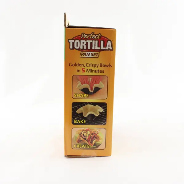Perfect Tortilla Pan Set 4 Nonstick Baked Taco Bowl Pans As Seen On TV