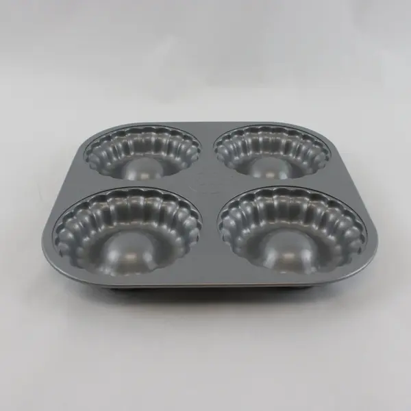 Food Network Non-Stick Mini Fluted Cake Tart Pan 4-Cavity