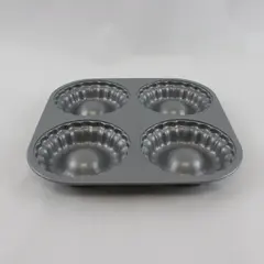 Food Network Non-Stick Mini Fluted Cake Tart Pan 4-Cavity